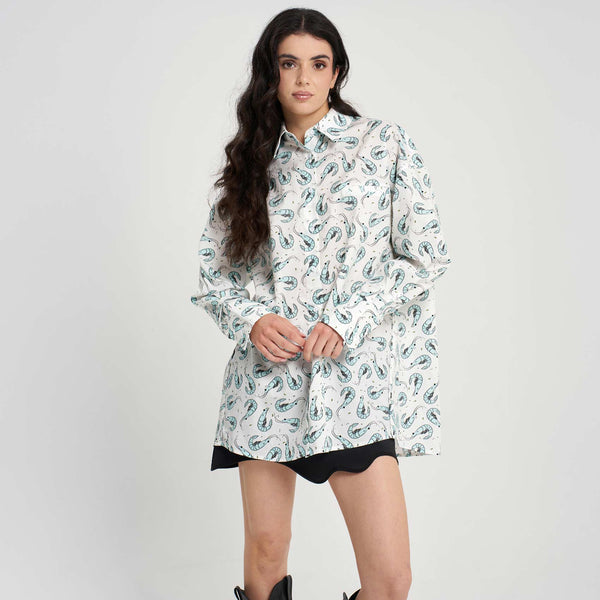 <span class="grassetto"> CAMICIA </span>Oversize Gamberi